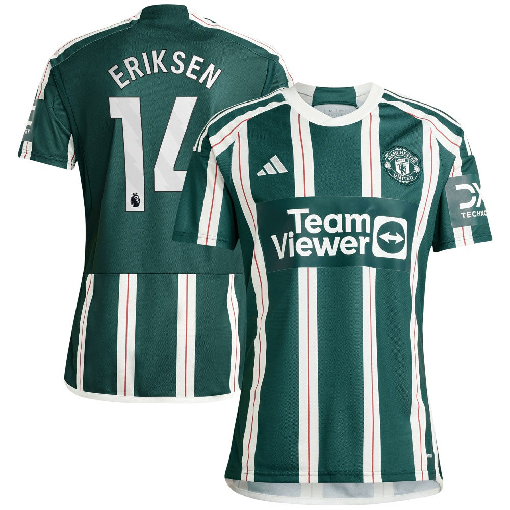 Christian Eriksen Manchester United 2023/24 Away Replica Player Jersey - Green | Adidas shop