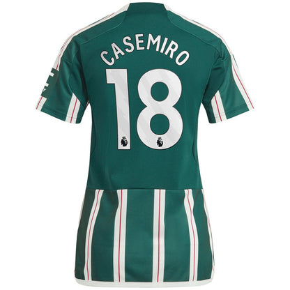 Casemiro Manchester United Women's 2023/24 Away Replica Player Jersey - Green | Adidas for sale