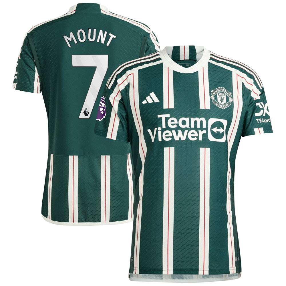 Mason Mount Manchester United 2023/24 Away Player Jersey - Green | Adidas for sale