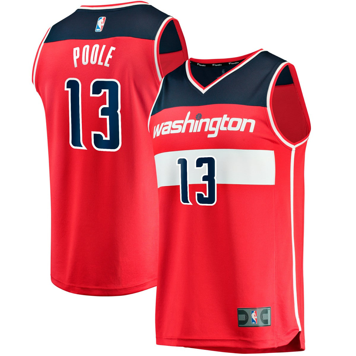 Jordan Poole Washington Wizards Fast Break Player Jersey - Icon Edition - Red | Fanatics sale
