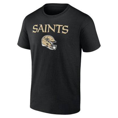 New Orleans Saints Personalized Name & Number Team Wordmark T-Shirt - Black for sale