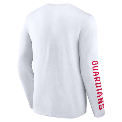 Cleveland Guardians Press Box Long Sleeve T-Shirt - White