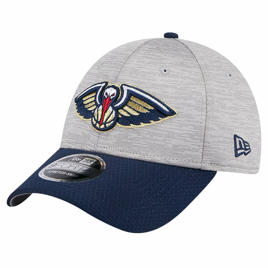 New Orleans Pelicans Active Digi-Tech Two-Tone 9FORTY Adjustable Hat - Heather Gray/Navy | New Era discount