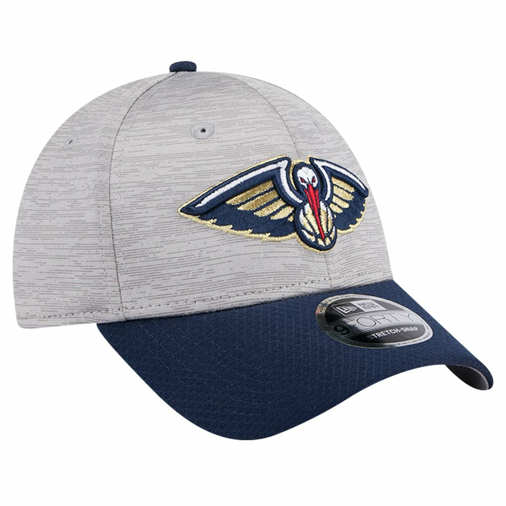 New Orleans Pelicans Active Digi-Tech Two-Tone 9FORTY Adjustable Hat - Heather Gray/Navy | New Era discount