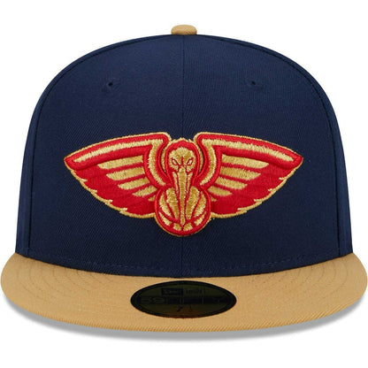 New Orleans Pelicans Gameday Gold Pop Stars 59FIFTY Fitted Hat - Navy/Gold | New Era on sale