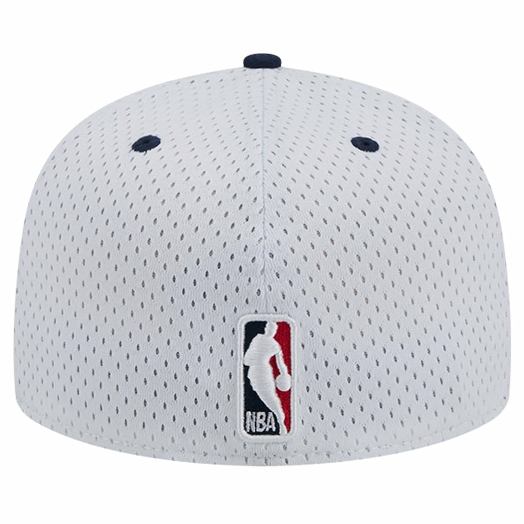 New Orleans Pelicans Throwback 2Tone 59FIFTY Fitted Hat - White/Navy | New Era sale