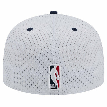 New Orleans Pelicans Throwback 2Tone 59FIFTY Fitted Hat - White/Navy | New Era sale