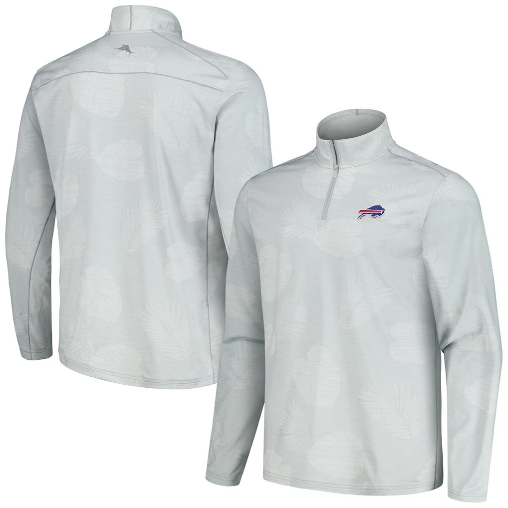 Buffalo Bills Delray Frond IslandZone Half-Zip Sweatshirt - Gray outlet