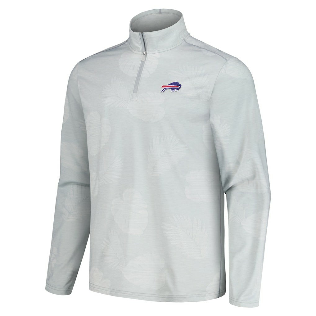 Buffalo Bills Delray Frond IslandZone Half-Zip Sweatshirt - Gray outlet