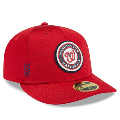 Washington Nationals 2024 Clubhouse Low Profile 59FIFTY Fitted Hat - Red | New Era