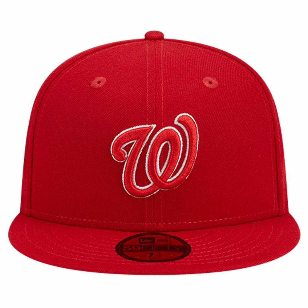 Washington Nationals Logo 59FIFTY Fitted Hat - Red | New Era