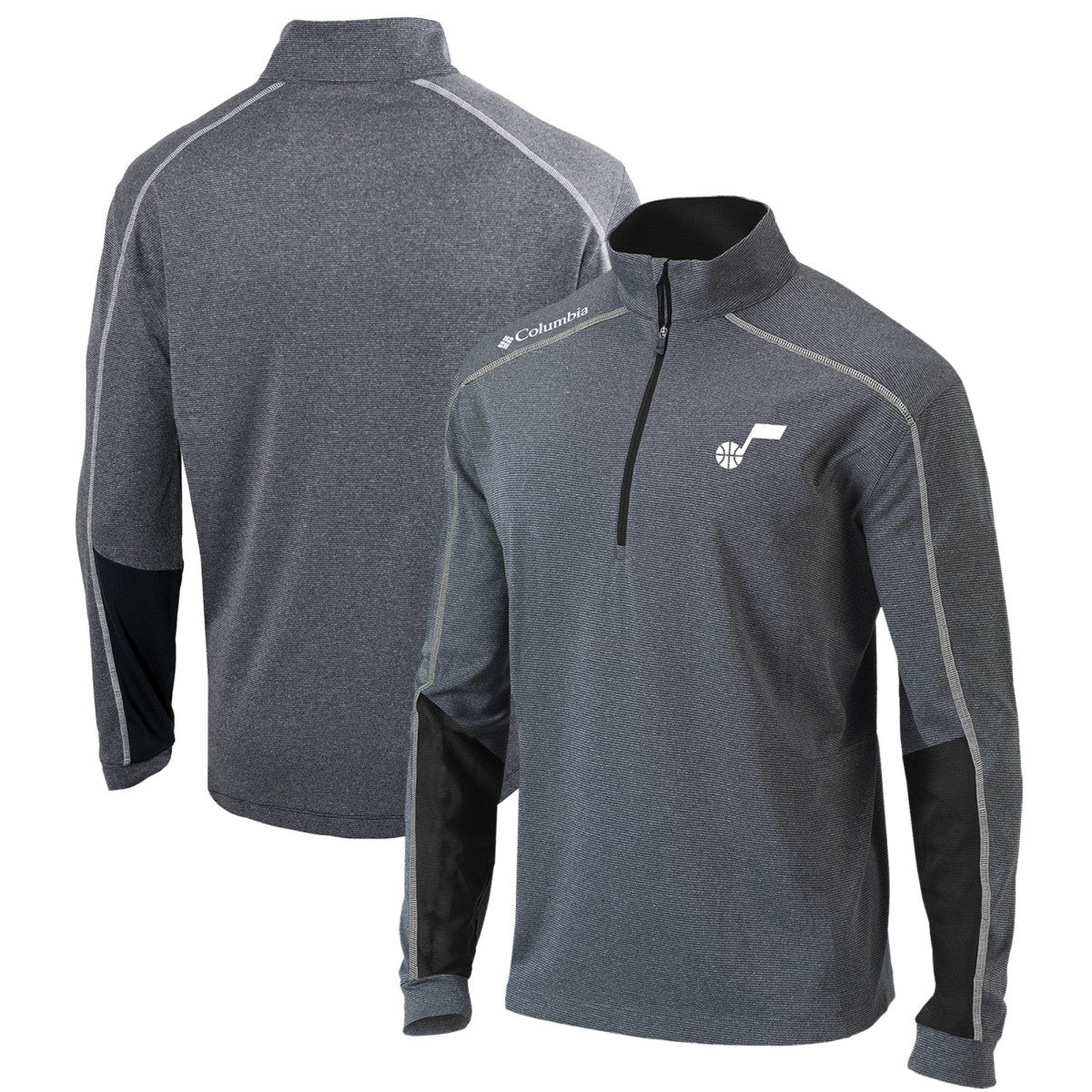 Utah Jazz Omni-Wick Shotgun 2.0 Quarter-Zip Pullover Top - Black | Columbia outlet