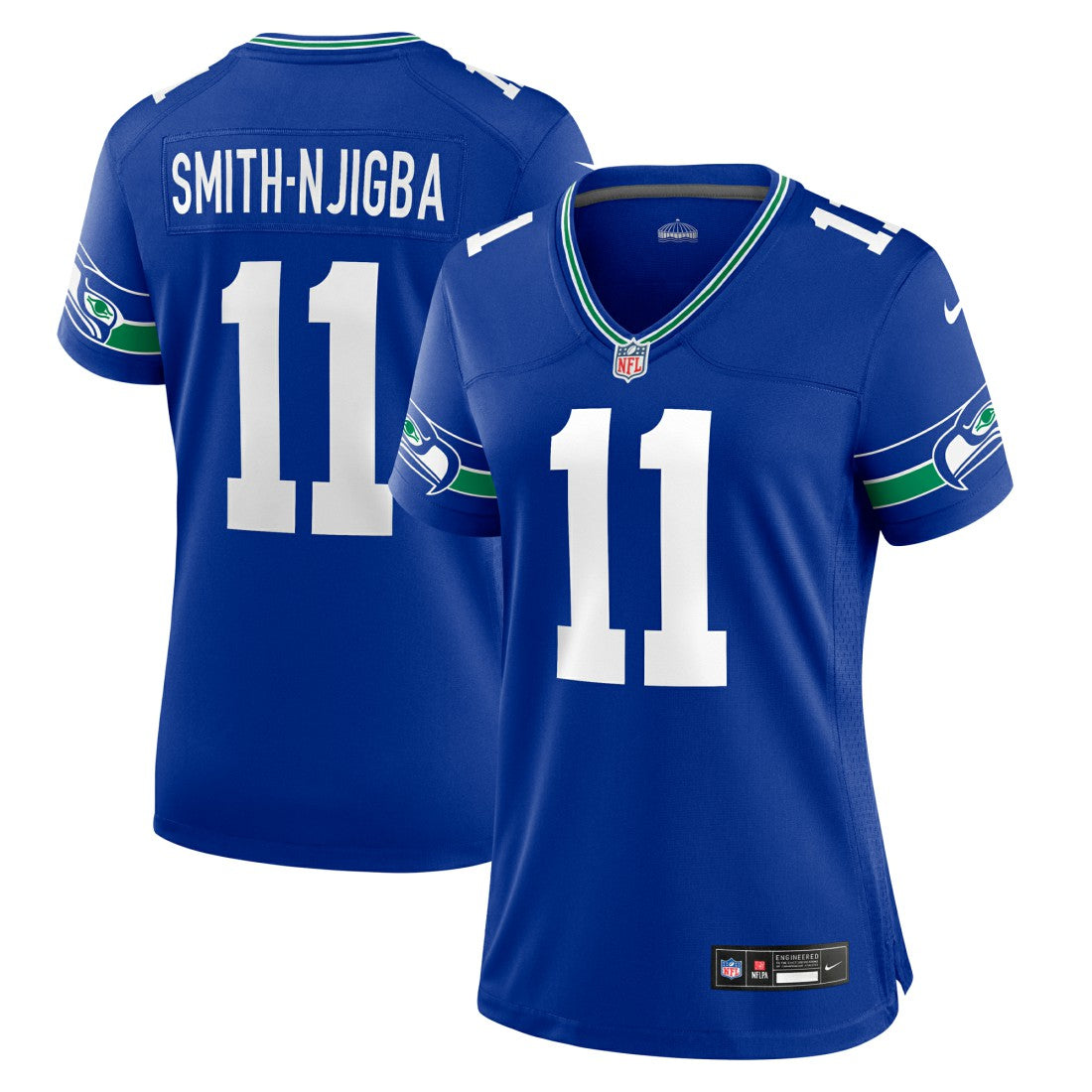 Jaxon Smith-Njigba Seattle Seahawks Women's Throwback Player Game Jersey - Royal | Nike outlet