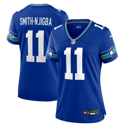 Jaxon Smith-Njigba Seattle Seahawks Women's Throwback Player Game Jersey - Royal | Nike outlet