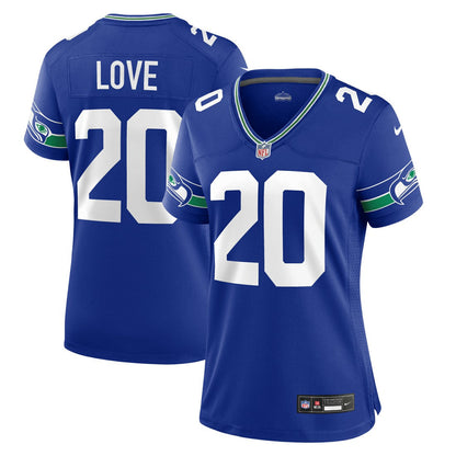 Julian Love Seattle Seahawks Women's Throwback Player Game Jersey - Royal | Nike discount