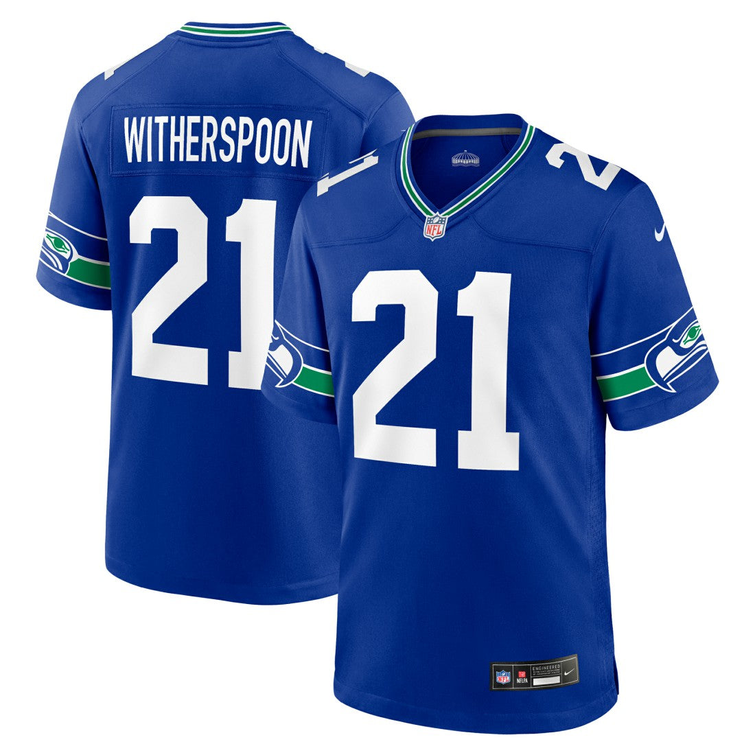 Devon Witherspoon Seattle Seahawks Throwback Player Game Jersey - Royal | Nike for sale