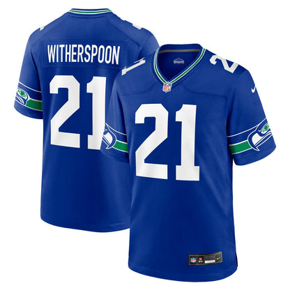 Devon Witherspoon Seattle Seahawks Throwback Player Game Jersey - Royal | Nike for sale
