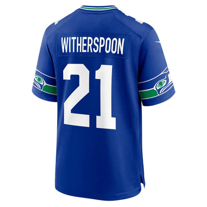 Devon Witherspoon Seattle Seahawks Throwback Player Game Jersey - Royal | Nike for sale