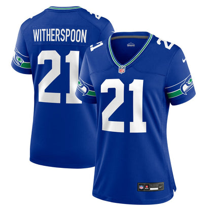 Devon Witherspoon Seattle Seahawks Women's Throwback Player Game Jersey - Royal | Nike on sale