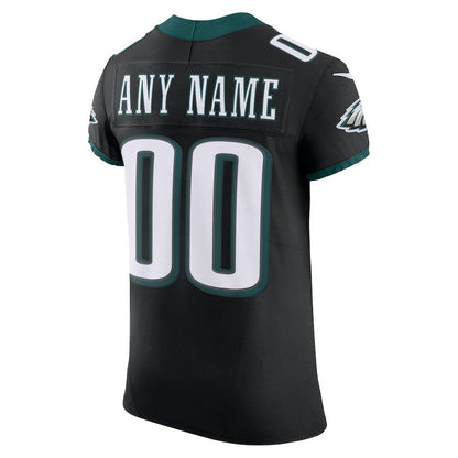 Philadelphia Eagles Alternate Vapor F.U.S.E. Elite Custom Jersey - Black | Nike on sale