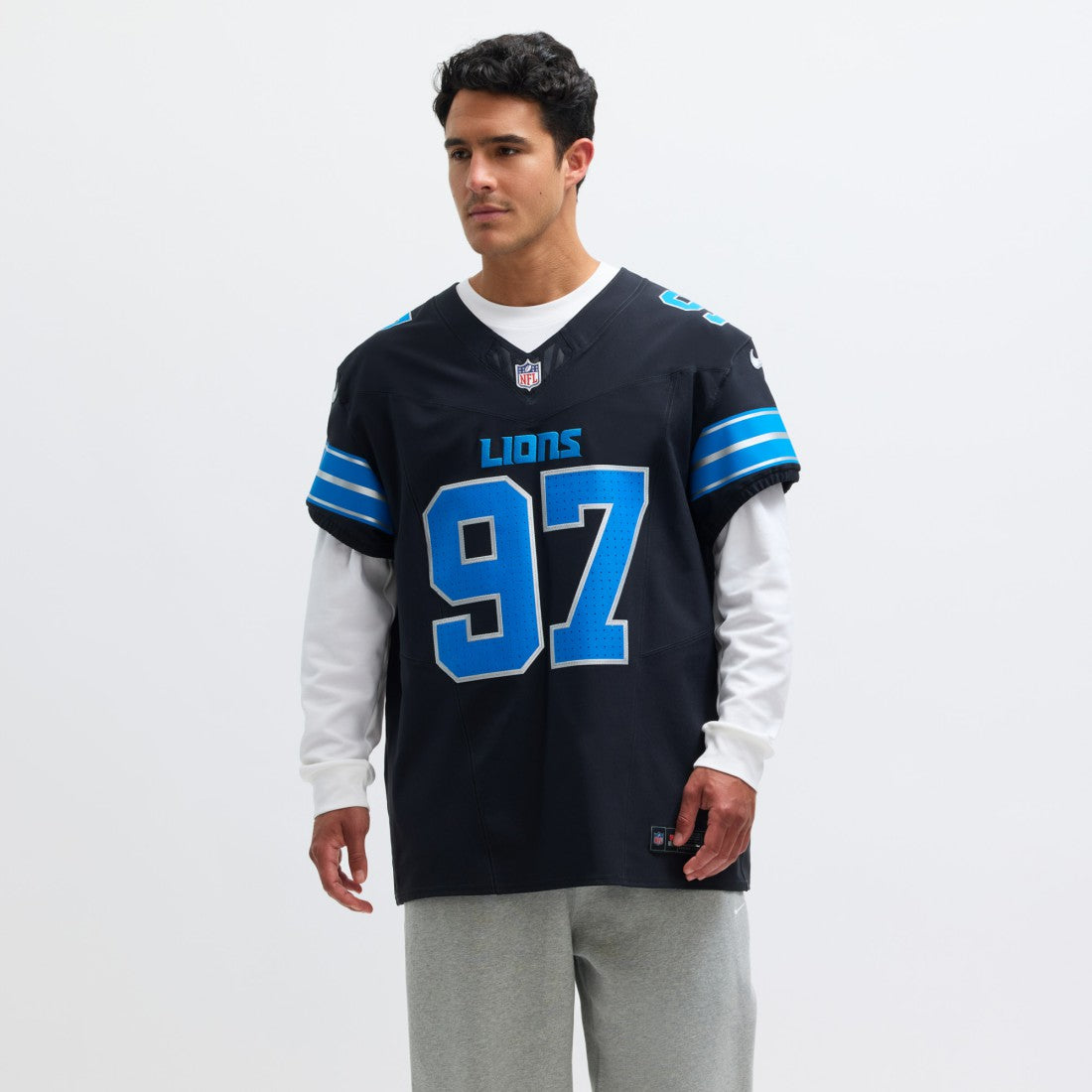 Aidan Hutchinson Detroit Lions Alternate Vapor F.U.S.E. Elite Jersey - Black | Nike on sale