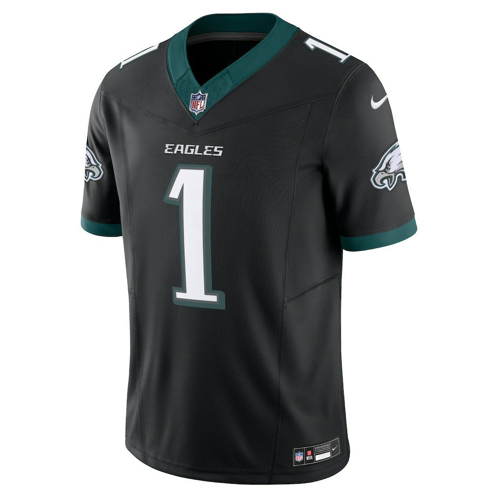 Jalen Hurts Philadelphia Eagles Alternate Vapor F.U.S.E. Limited Jersey - Black | Nike on sale