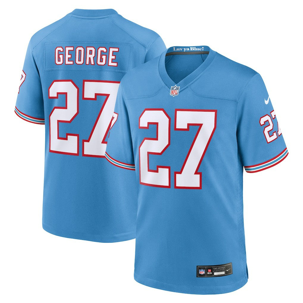 Eddie George Tennessee Titans Retired Player Alternate Game Jersey - Light Blue | Nike online