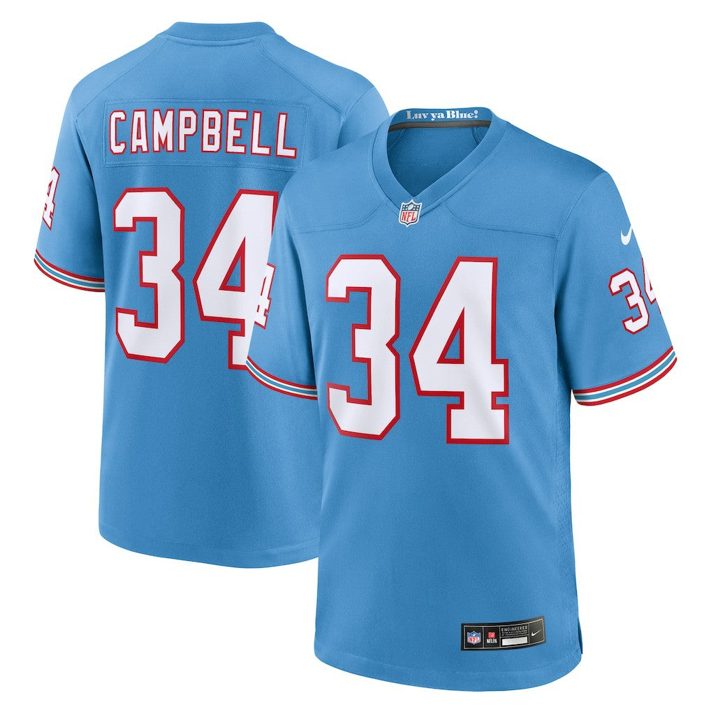 Earl Campbell Tennessee Titans Retired Player Alternate Game Jersey - Light Blue | Nike sale
