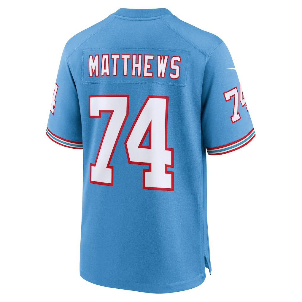 Bruce Matthews Tennessee Titans Retired Player Alternate Game Jersey - Light Blue | Nike outlet
