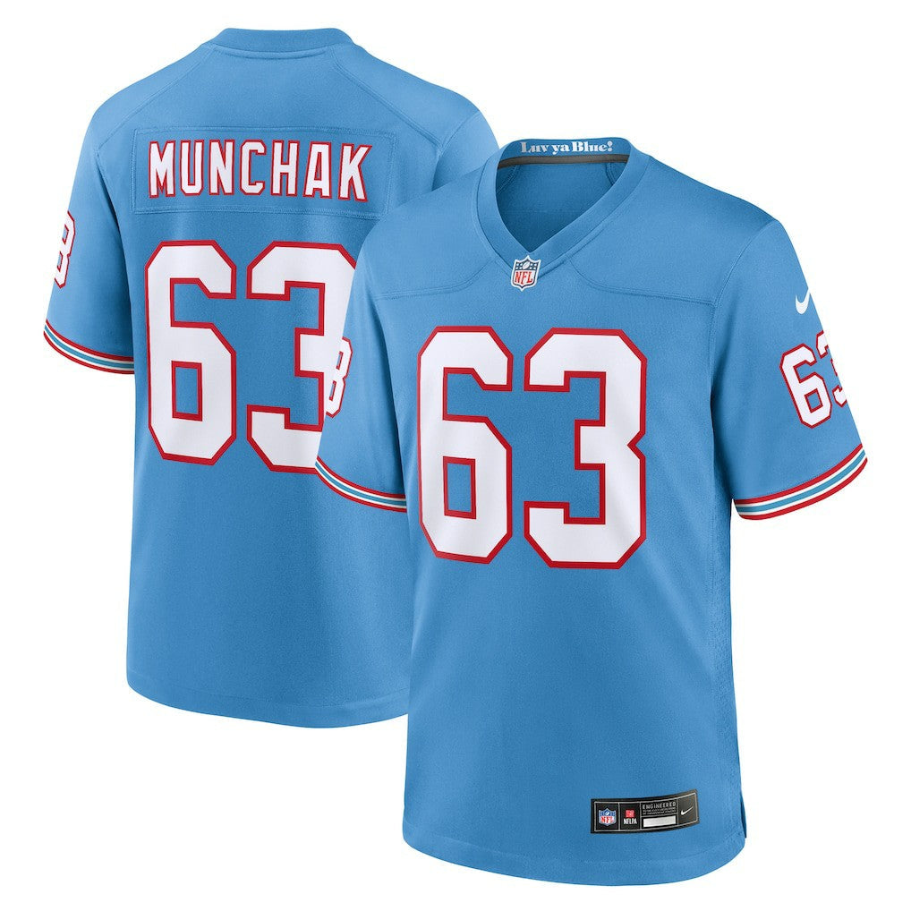 Mike Munchak Tennessee Titans Retired Player Alternate Game Jersey - Light Blue | Nike outlet
