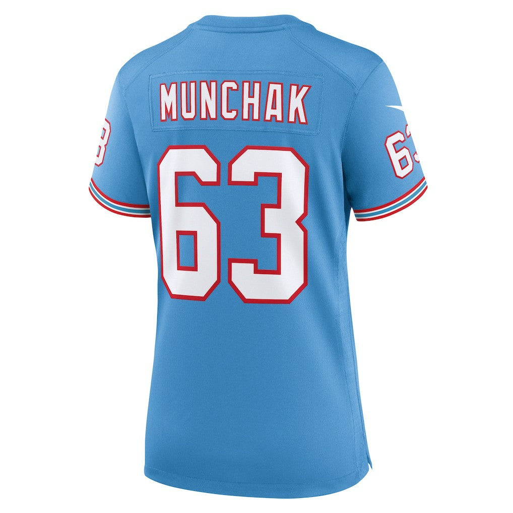Mike Munchak Tennessee Titans Women's Oilers Throwback Retired Player Game Jersey - Light Blue | Nike sale