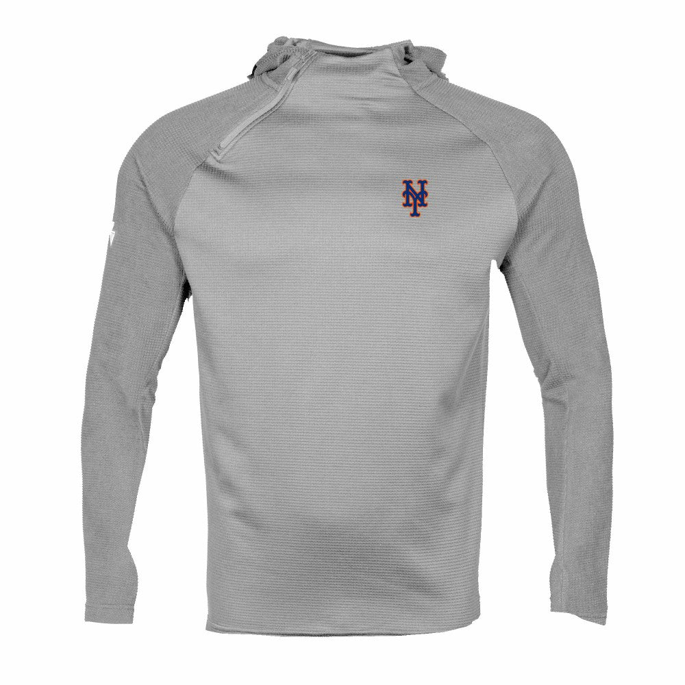 New York Mets Levelwear Ascent Insignia 2.0 Pullover Hoodie - Gray