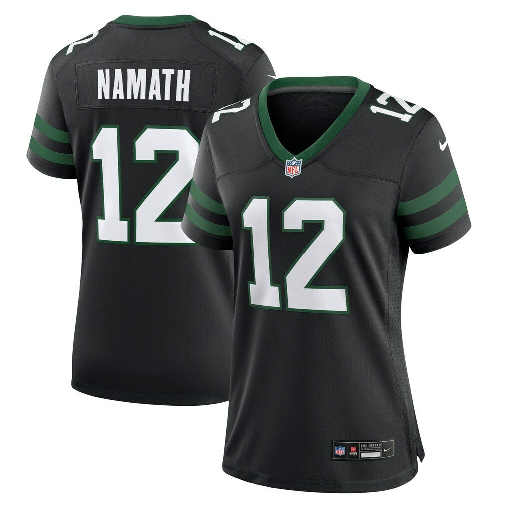 Joe Namath New York Jets Women's Retired Player Alternate Game Jersey - Legacy Black | Nike cheap