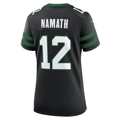 Joe Namath New York Jets Women's Retired Player Alternate Game Jersey - Legacy Black | Nike cheap