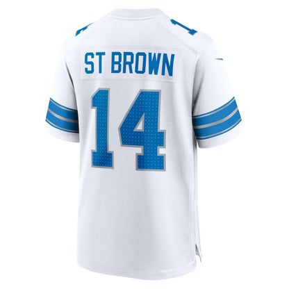 Amon-Ra St. Brown Detroit Lions Game Jersey - White | Nike for sale