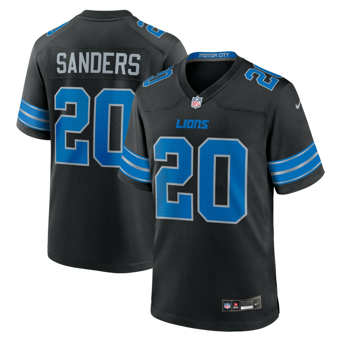 Barry Sanders Detroit Lions 2nd Alternate Retired Player Game Jersey - Black | Nike sale