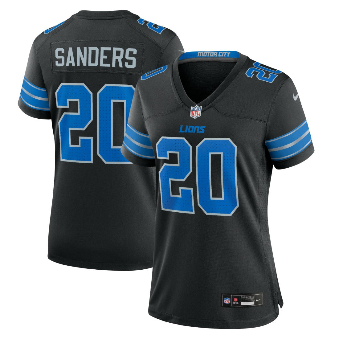 Barry Sanders Detroit Lions Women's 2nd Alternate Retired Player Game Jersey - Black | Nike online