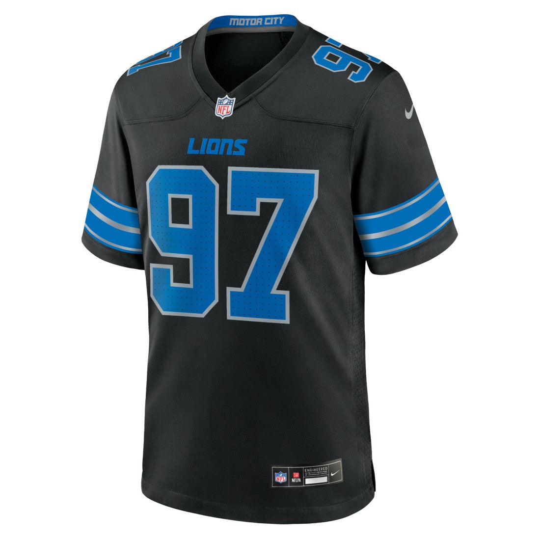 Aidan Hutchinson Detroit Lions 2nd Alternate Game Jersey - Black | Nike for sale