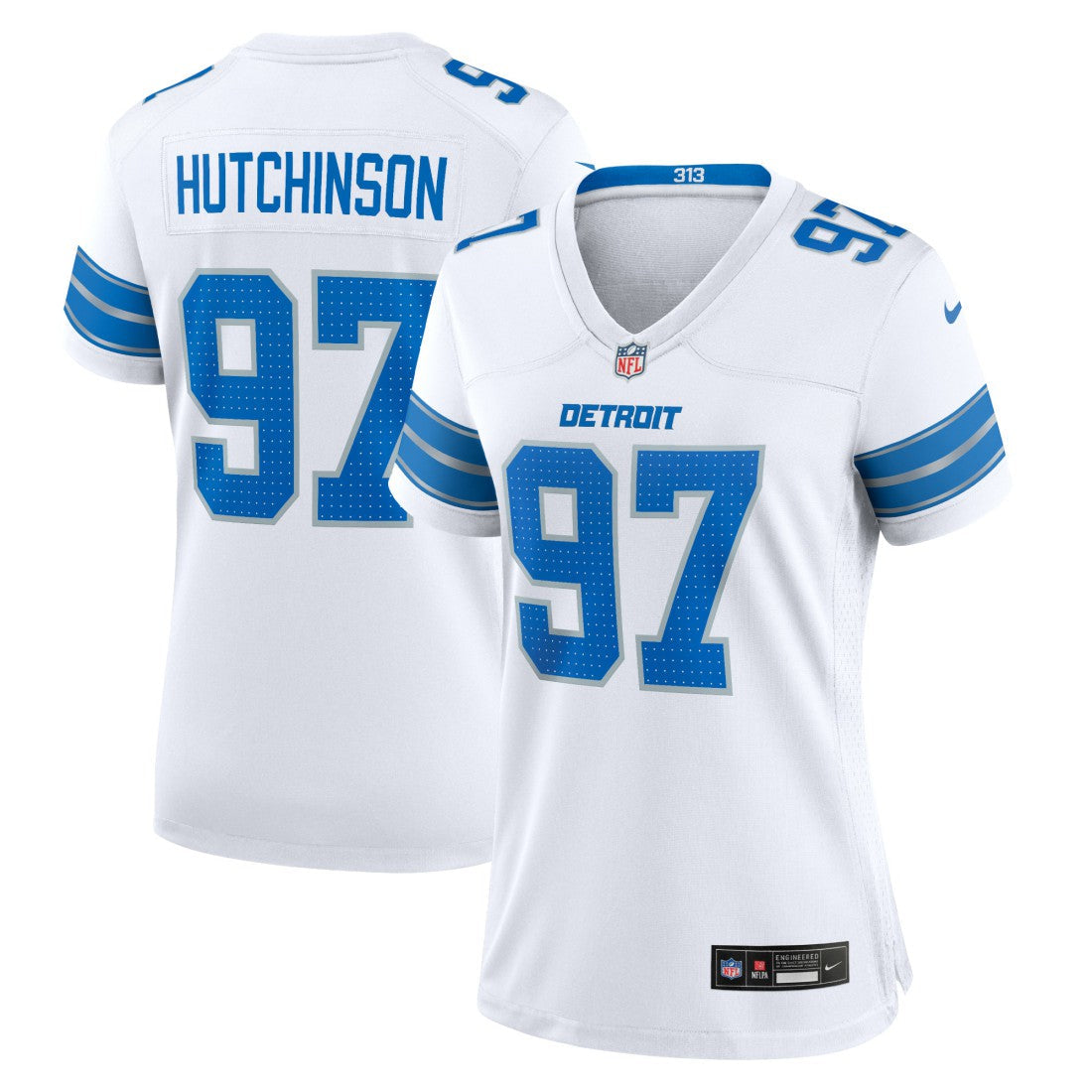 Aidan Hutchinson Detroit Lions Women's Game Jersey - White | Nike cheap