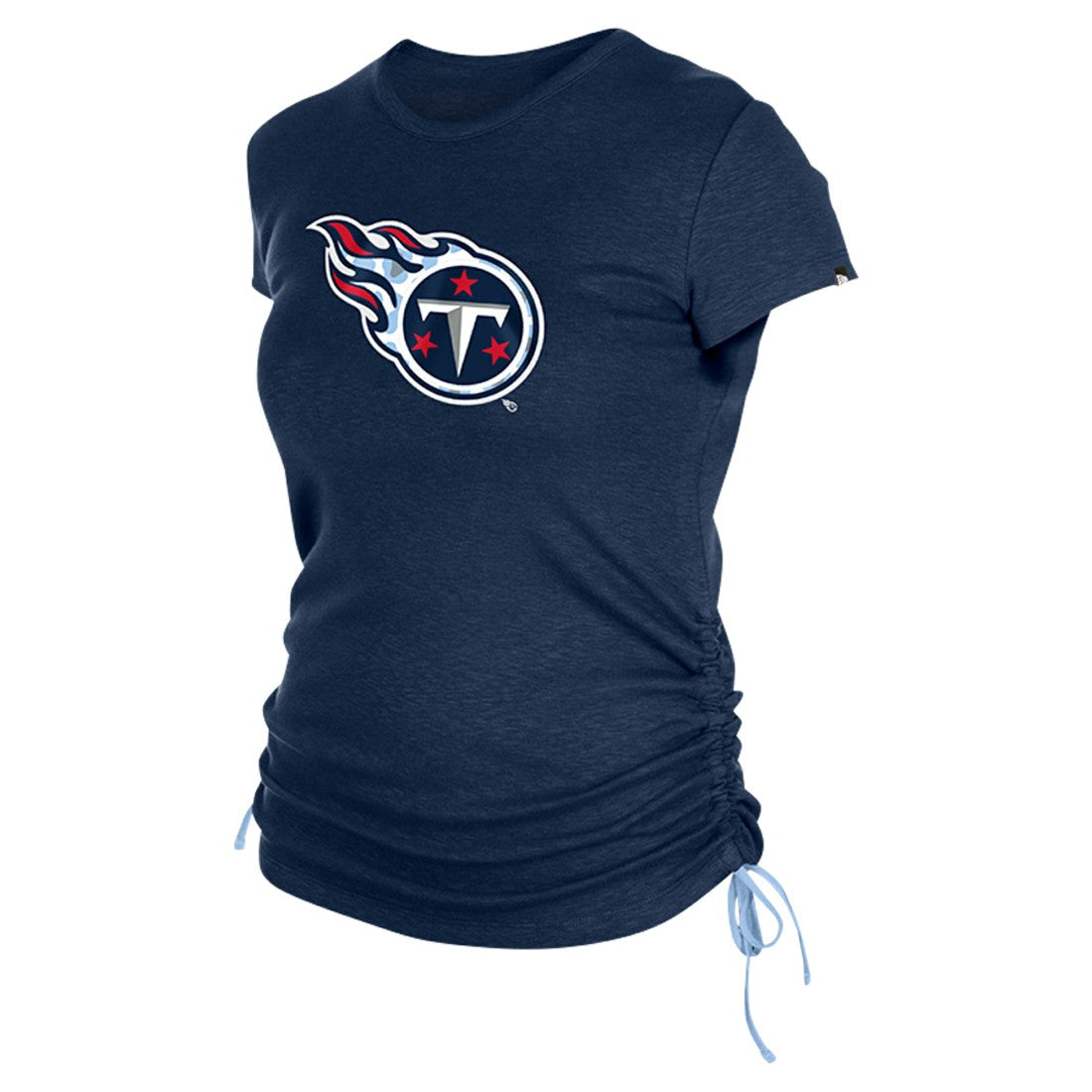 Tennessee Titans New Era Women's Ruched Side T-Shirt - Navy sale