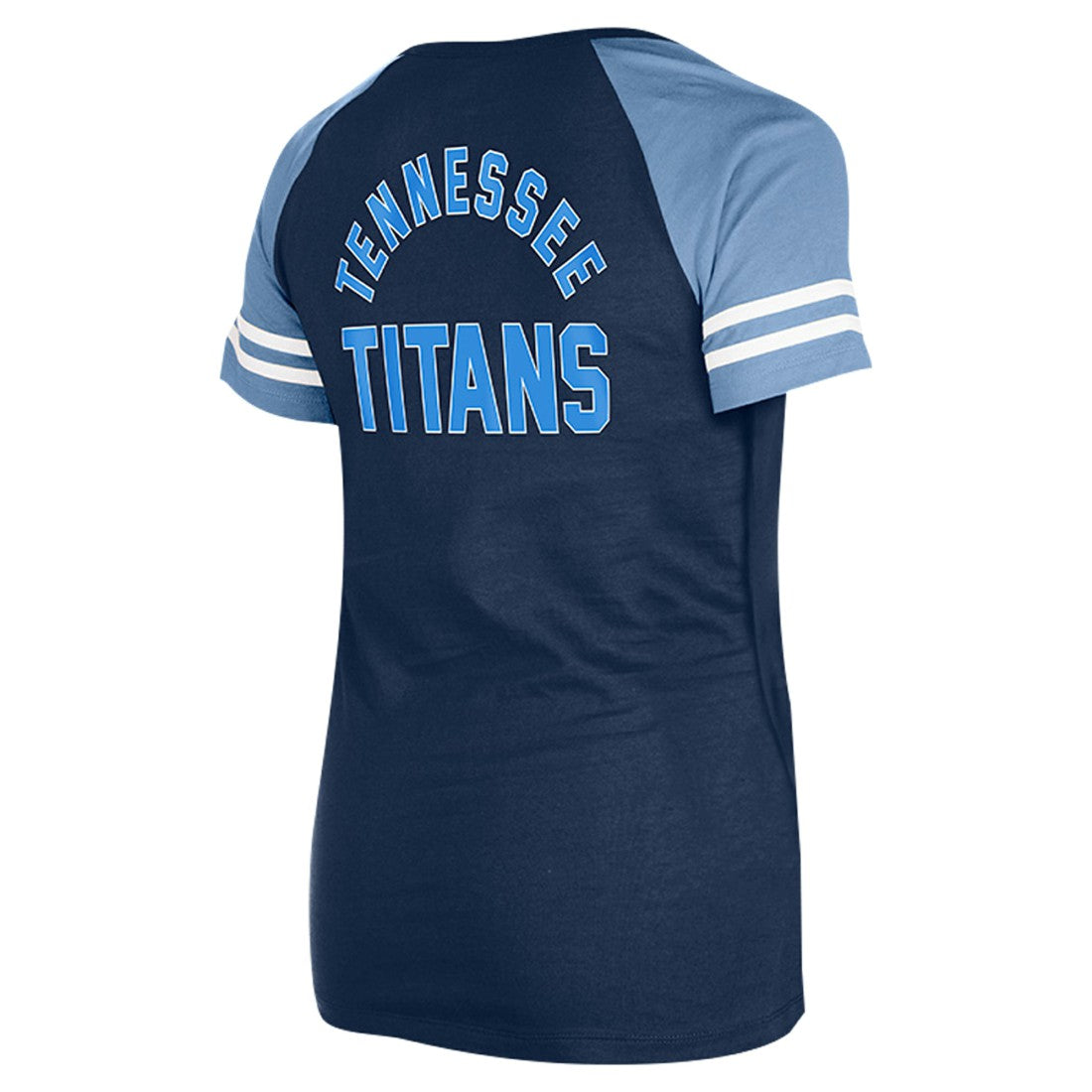 Tennessee Titans New Era Women's Lace-Up Raglan T-Shirt - Navy on sale