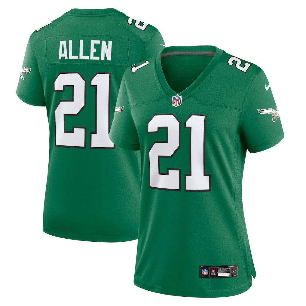 Eric Allen Philadelphia Eagles Women's Alternate Game Jersey - Kelly Green | Nike for sale