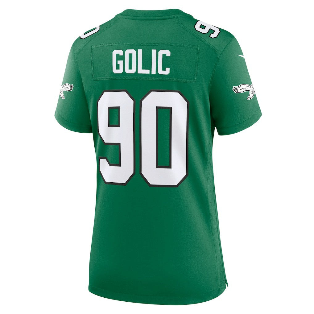 Mike Golic Philadelphia Eagles Women's Alternate Game Jersey - Kelly Green | Nike discount