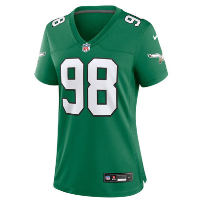 Jalen Carter Philadelphia Eagles Women's Alternate Game Jersey - Kelly Green | Nike for sale