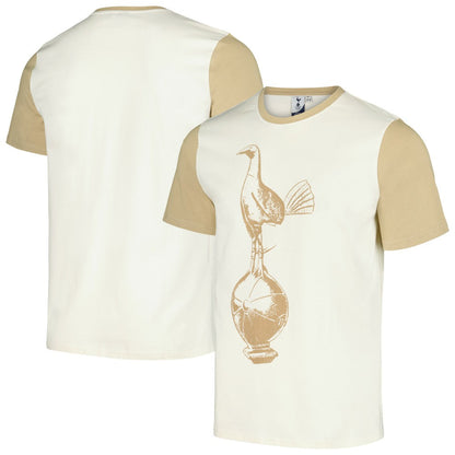 Tottenham Hotspur Colorblock Raglan T-Shirt - Cream on sale