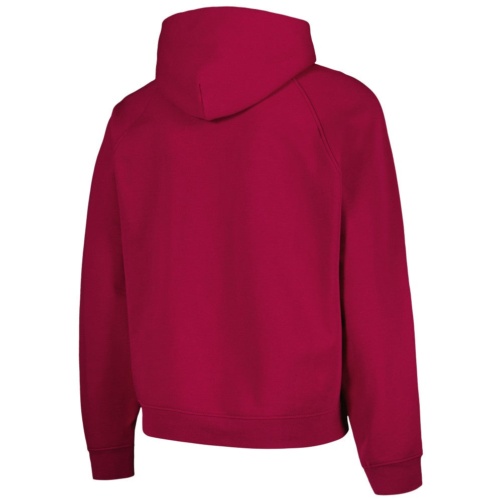 Barcelona Team Oversized Raglan Pullover Hoodie - Red discount