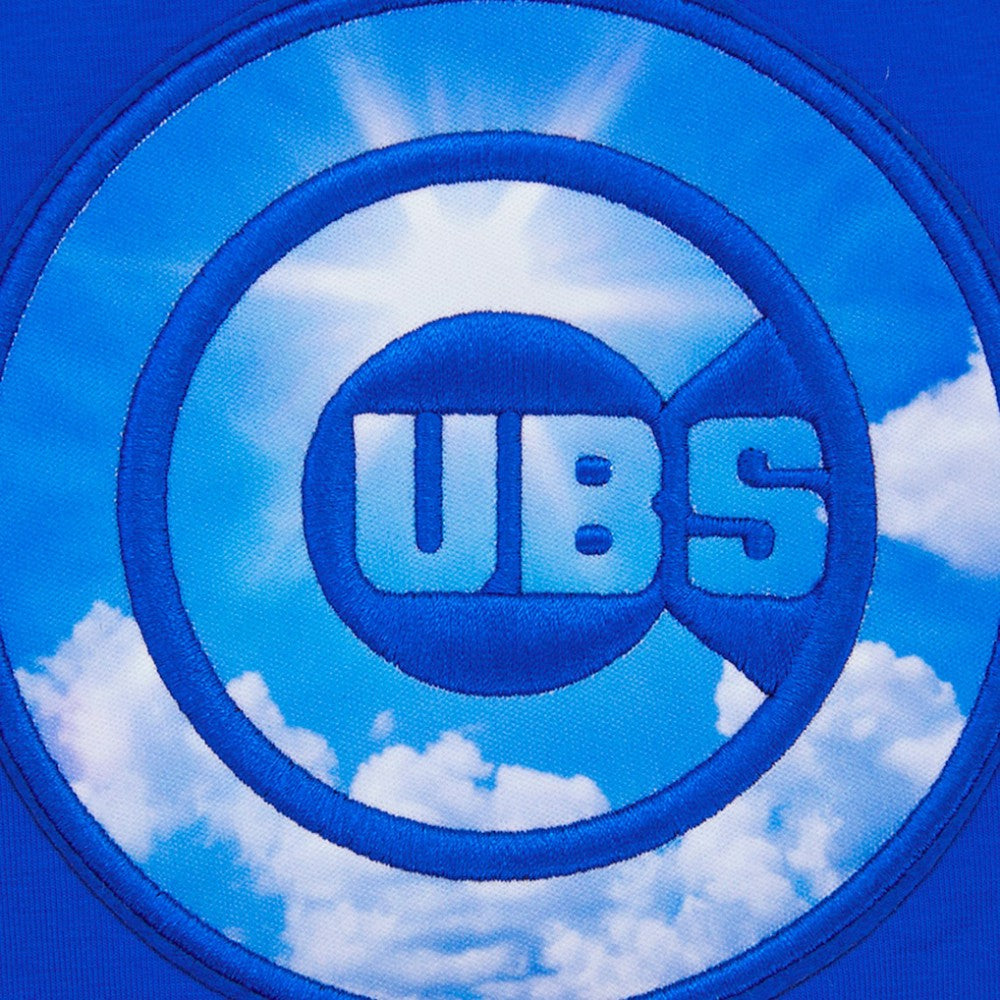 Chicago Cubs Pro Standard Women's Painted Sky Boxy Cropped T-Shirt - Royal