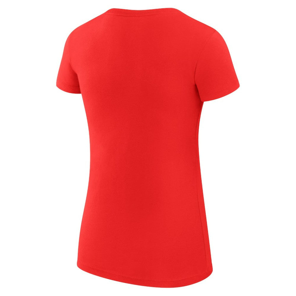 Philadelphia Phillies G-III 4Her by Carl Banks Women's Super-Slim Fit Lightweight Filigree Team T-Shirt - Red