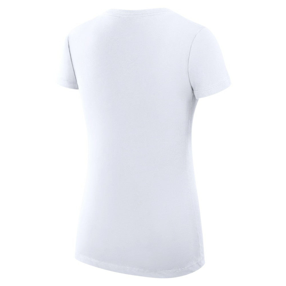Seattle Mariners G-III 4Her by Carl Banks Women's Super-Slim Fit Lightweight Filigree Team V-Neck T-Shirt - White