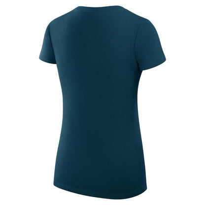 Seattle Mariners G-III 4Her by Carl Banks Women's Super-Slim Fit Lightweight Team Graphic V-Neck T-Shirt - Navy